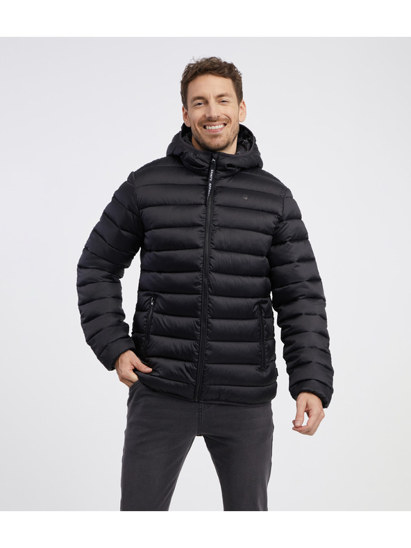 Sam 73 Černá pánská prošívaná bunda SAM 73 Spider