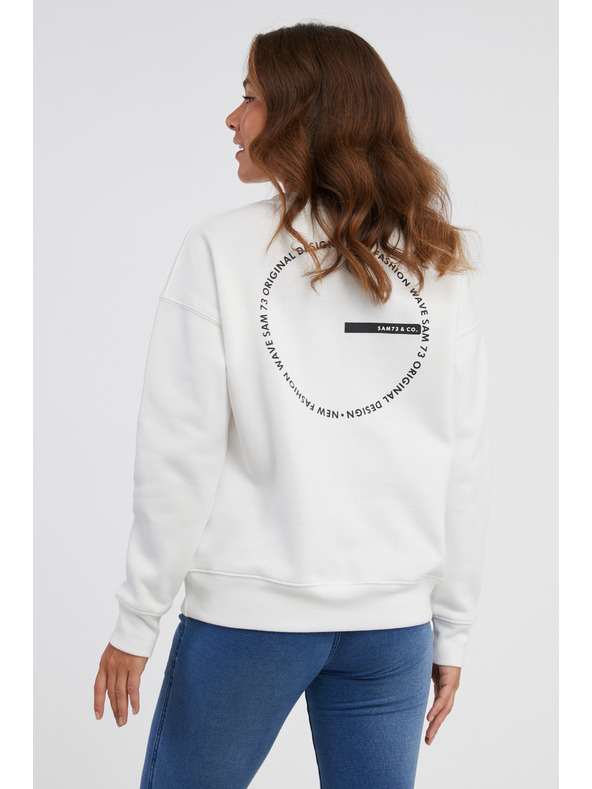 Sam 73 Bílá dámská mikina SAM 73 Amber