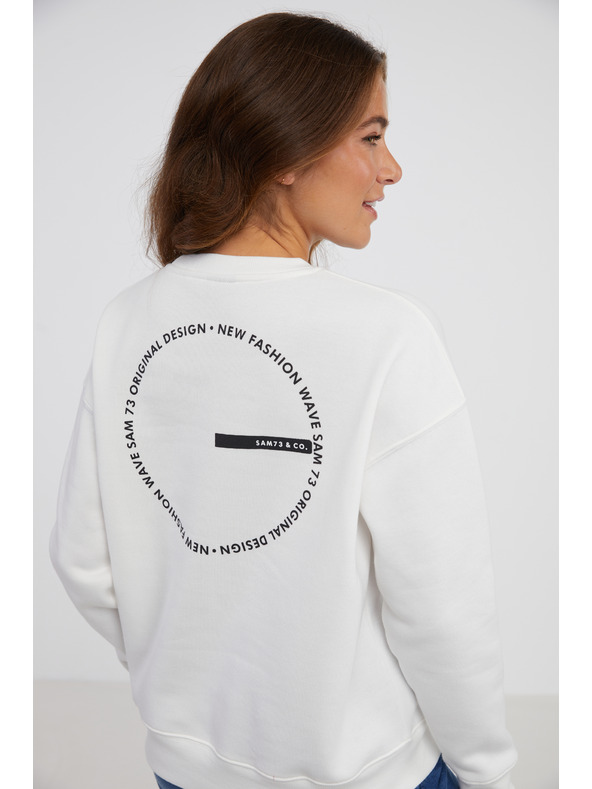 Sam 73 Bílá dámská mikina SAM 73 Amber