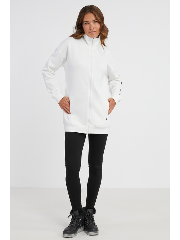 Sam 73 Bílá dámská mikina na zip SAM 73 Asajj