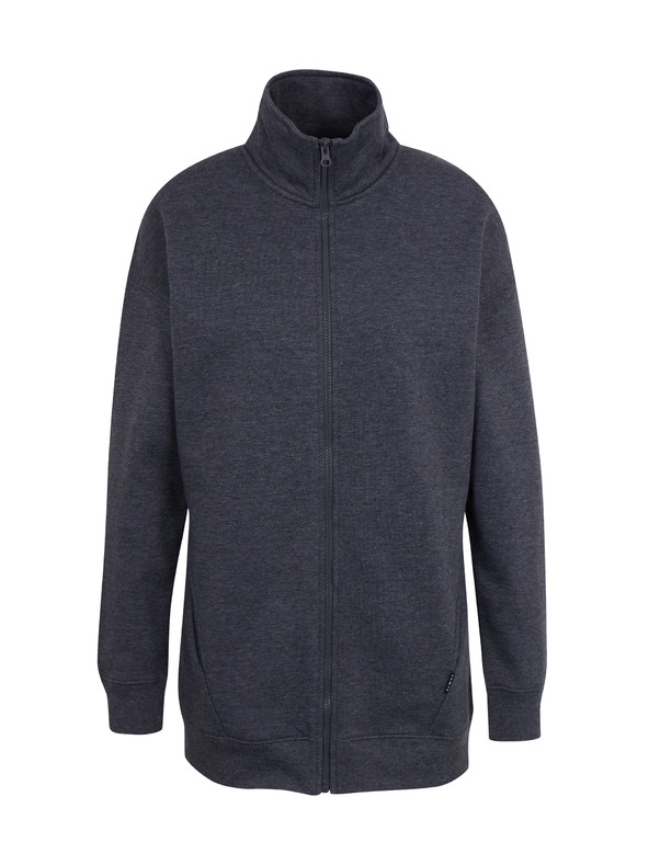 Sam 73 Šedá dámská žíhaná mikina na zip SAM 73 Asajj