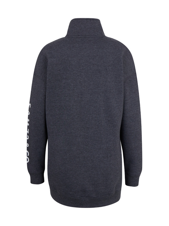 Sam 73 Šedá dámská žíhaná mikina na zip SAM 73 Asajj