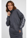 Sam 73 Šedá dámská žíhaná mikina na zip SAM 73 Asajj