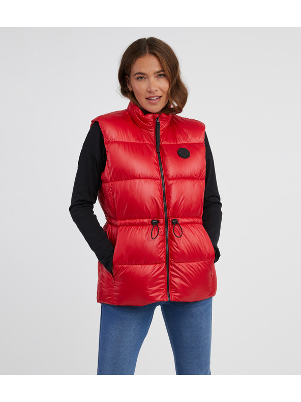 Sam 73 Červená dámská prošívaná vesta SAM 73 Charlotte