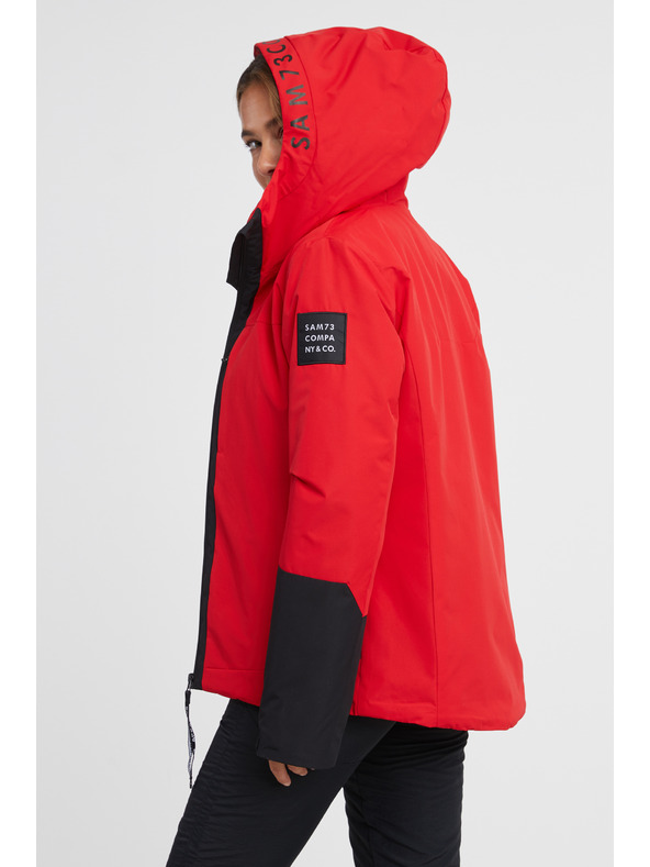 Sam 73 Černo-červená dámská bunda SAM 73 Minerva