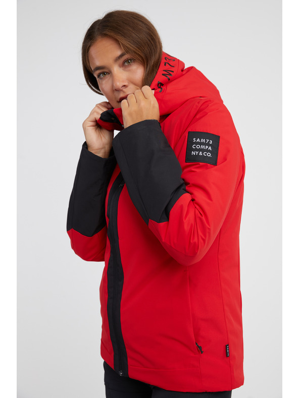 Sam 73 Černo-červená dámská bunda SAM 73 Minerva