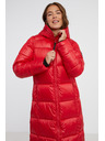 Sam 73 Červený dámský prošívaný kabát s kapucí SAM 73 Anna