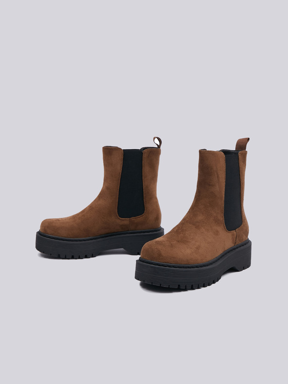 Sam 73 Hnědé dámské kotníkové boty SAM 73 Lacerta