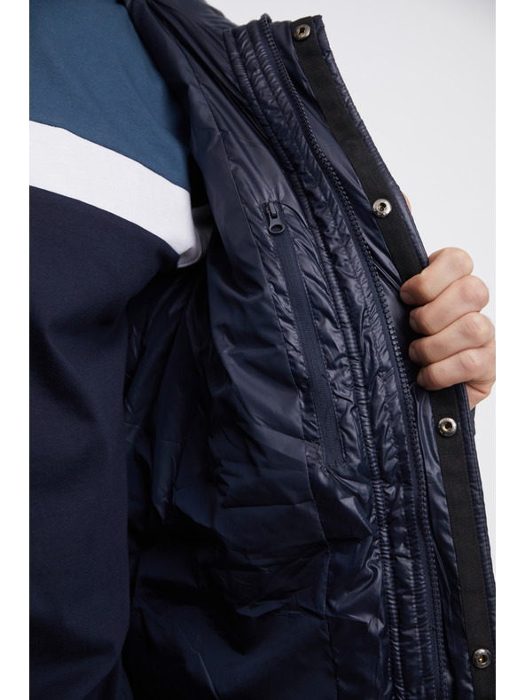 Sam 73 Tmavě modrá pánská zimní prošívaná bunda SAM 73 Loki