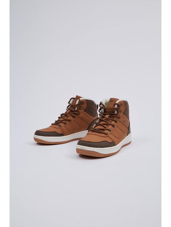 Sam 73 Hnědé pánské zimní kotníkové boty SAM 73