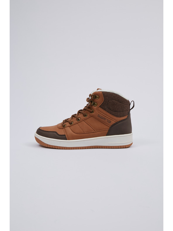 Sam 73 Hnědé pánské zimní kotníkové boty SAM 73