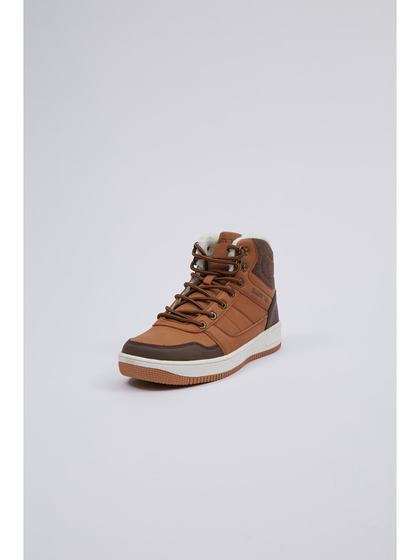 Sam 73 Hnědé pánské zimní kotníkové boty SAM 73