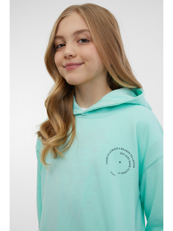 Sam 73 Tyrkysová holčičí mikina SAM 73 Peppa