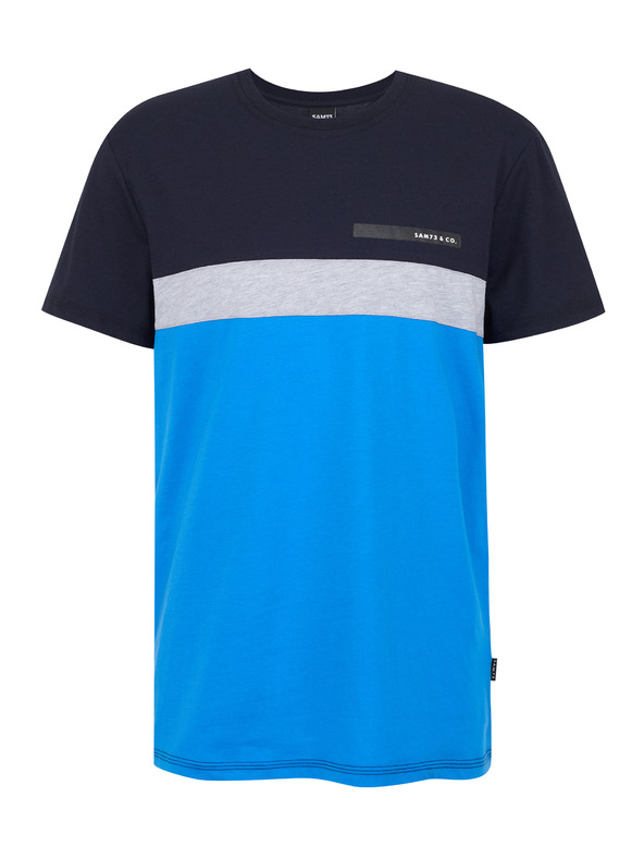 Sam 73 Modro-černé pánské tričko SAM 73 Ernesto