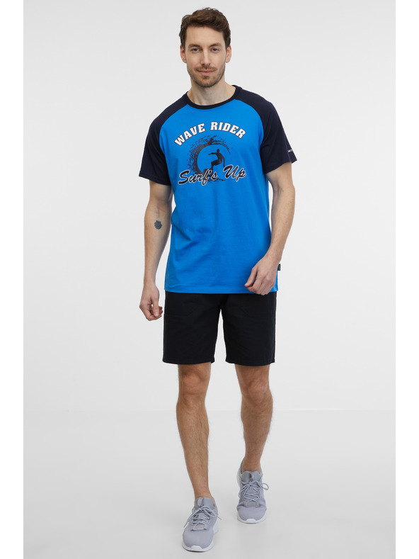 Sam 73 Černo-modré pánské tričko SAM 73 Esteban