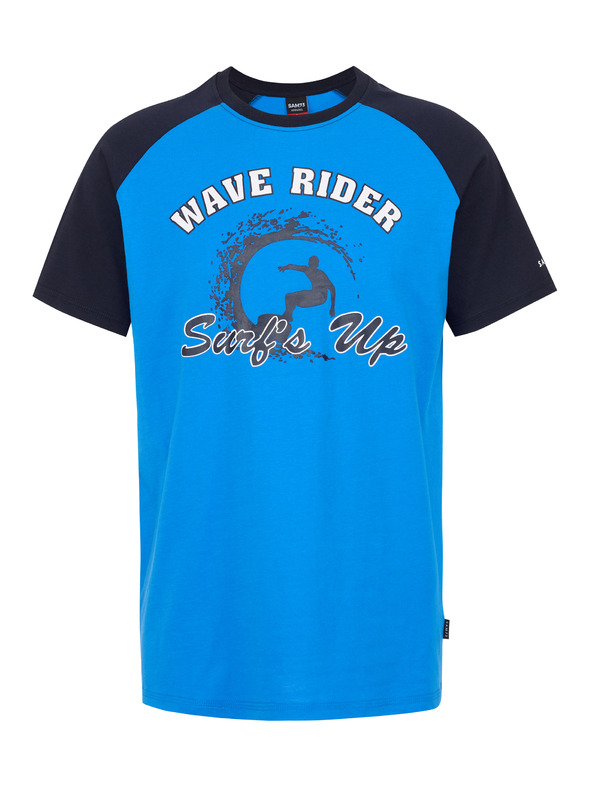 Sam 73 Černo-modré pánské tričko SAM 73 Esteban