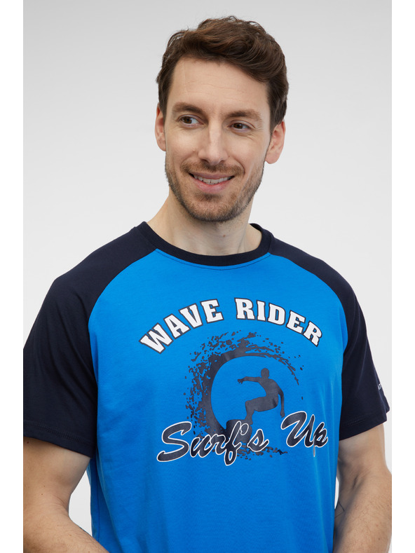 Sam 73 Černo-modré pánské tričko SAM 73 Esteban