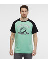 Sam 73 Černo-zelené pánské tričko SAM 73 Esteban