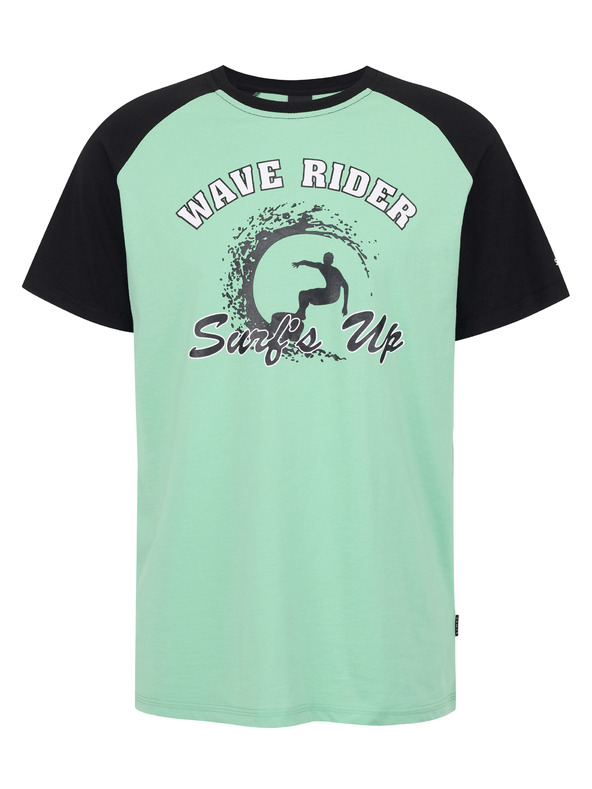 Sam 73 Černo-zelené pánské tričko SAM 73 Esteban