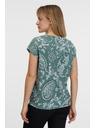 Sam 73 Zelené dámské vzorované tričko SAM 73 Margarita