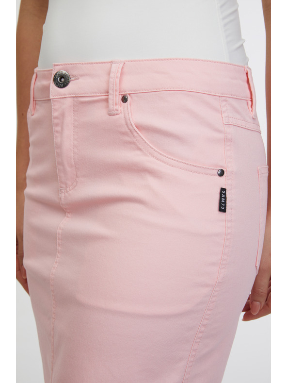 Sam 73 Světle růžová dámská džínová sukně SAM 73 Belén