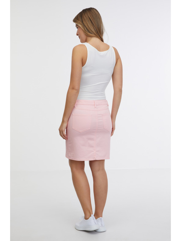 Sam 73 Světle růžová dámská džínová sukně SAM 73 Belén