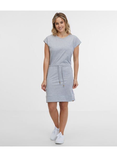 Sam 73 Světle šedé dámské žíhané šaty SAM 73 Esperanza