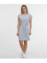 Sam 73 Světle šedé dámské žíhané šaty SAM 73 Esperanza