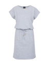 Sam 73 Světle šedé dámské žíhané šaty SAM 73 Esperanza