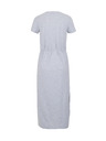 Sam 73 Světle šedé dámské žíhané midišaty SAM 73 Estela