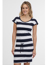 Sam 73 Bílo-modré dámské pruhované šaty SAM 73 Reyna