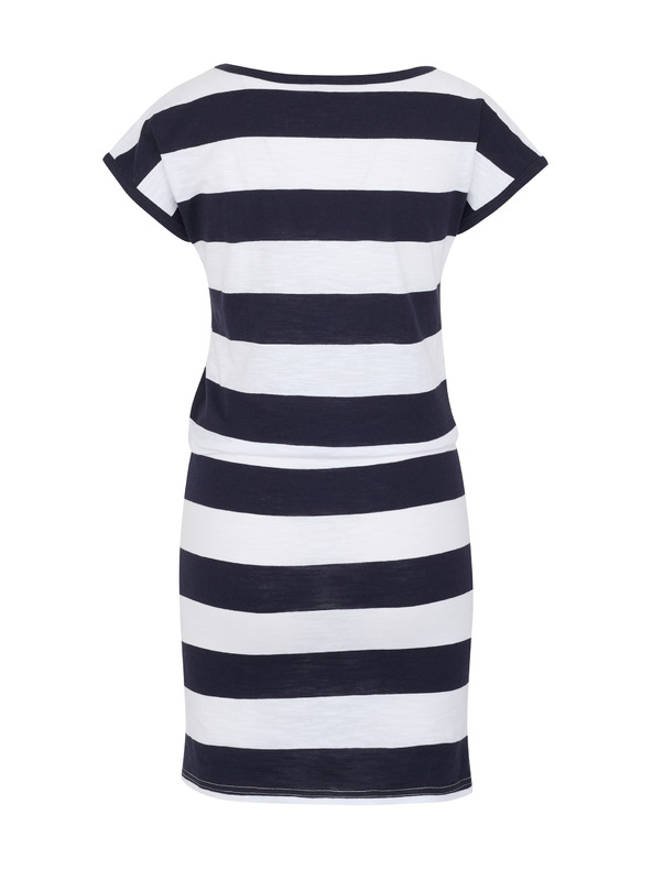 Sam 73 Bílo-modré dámské pruhované šaty SAM 73 Reyna