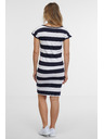 Sam 73 Bílo-modré dámské pruhované šaty SAM 73 Reyna