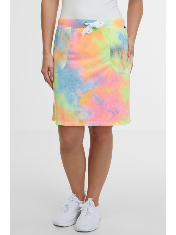 Sam 73 Modro-růžová dámská vzorovaná sukně SAM 73 Tiara