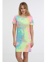Sam 73 Modro-zelené dámské vzorované šaty SAM 73 Talia
