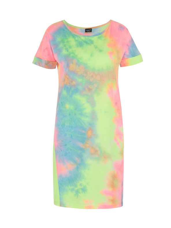 Sam 73 Modro-zelené dámské vzorované šaty SAM 73 Talia