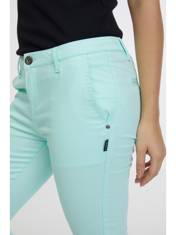 Sam 73 Světle zelené dámské kalhoty SAM 73 Alma