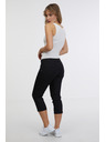 Sam 73 Černé dámské tříčtvrteční slim fit džíny SAM 73 Amara