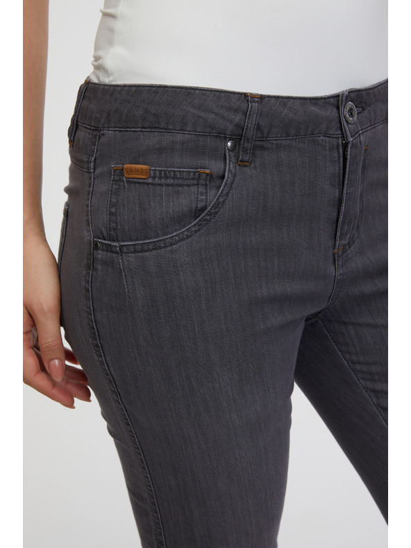 Sam 73 Šedé dámské tříčtvrteční straight fit džíny SAM 73 Antonella