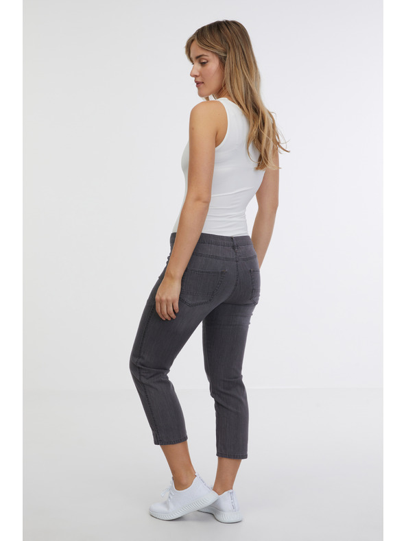 Sam 73 Šedé dámské tříčtvrteční straight fit džíny SAM 73 Antonella