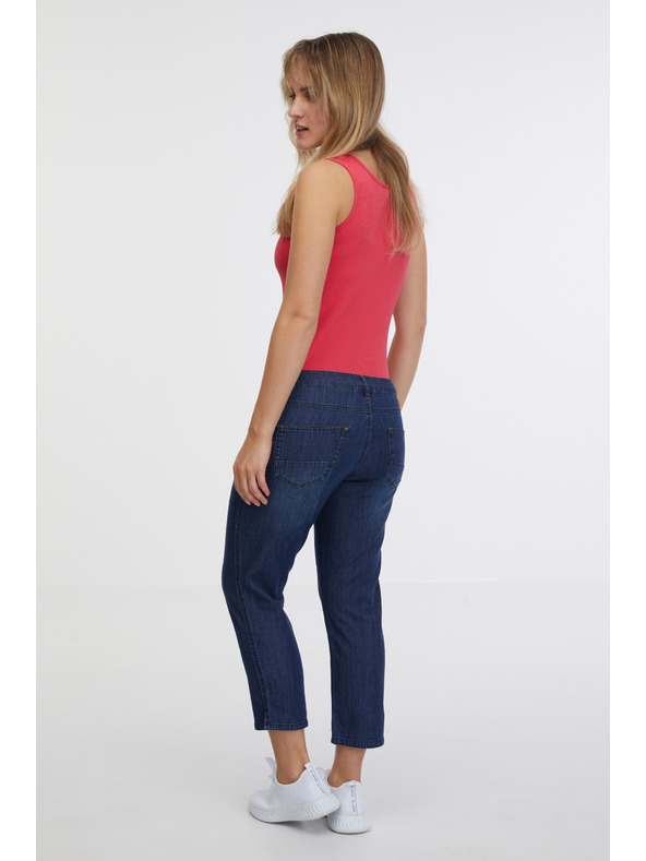Sam 73 Tmavě modré dámské tříčtvrteční straight fit džíny SAM 73 Antonella