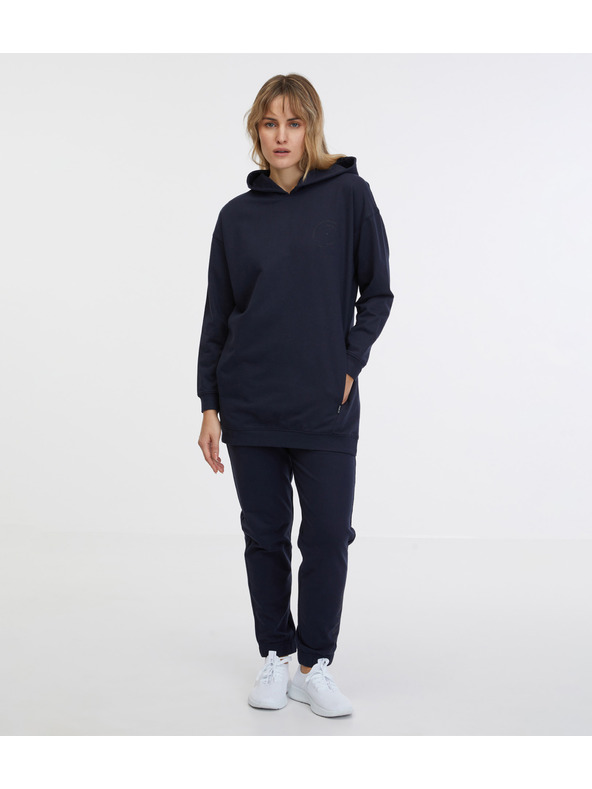 Sam 73 Tmavě modrá dámská prodloužená mikina SAM 73 Lola
