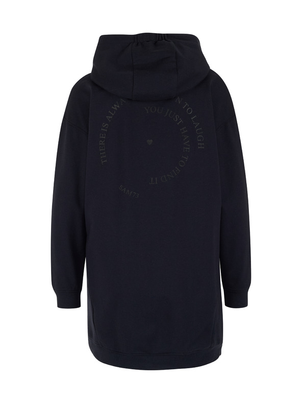 Sam 73 Tmavě modrá dámská prodloužená mikina SAM 73 Lola