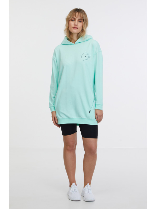 Sam 73 Tyrkysová dámská prodloužená mikina SAM 73 Lola