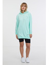 Sam 73 Tyrkysová dámská prodloužená mikina SAM 73 Lola