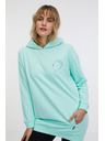 Sam 73 Tyrkysová dámská prodloužená mikina SAM 73 Lola