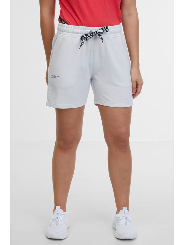 Sam 73 Bílé dámské teplákové kraťasy SAM 73 Malena