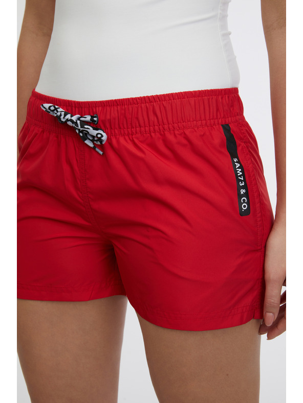 Sam 73 Červené dámské kraťasy SAM 73 Azalea