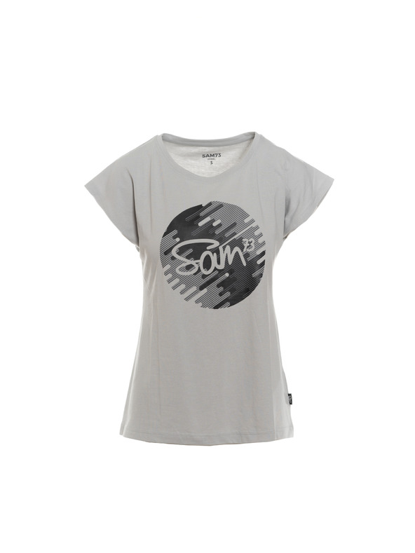 Sam 73 Šedé dámské tričko s potiskem SAM 73