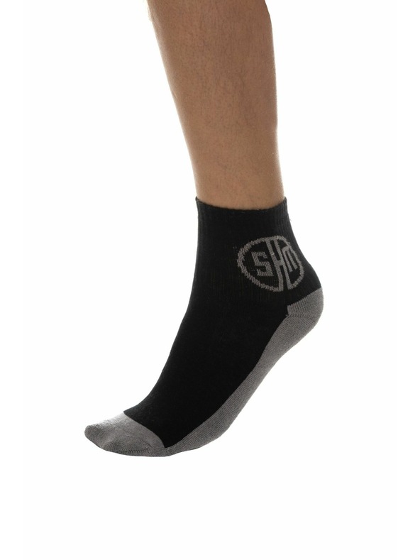 Sam 73 Šedo-černé unisex ponožky SAM 73